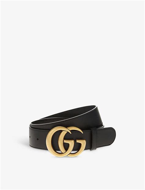 mens gucci belt selfridges|gucci leather belt with web.